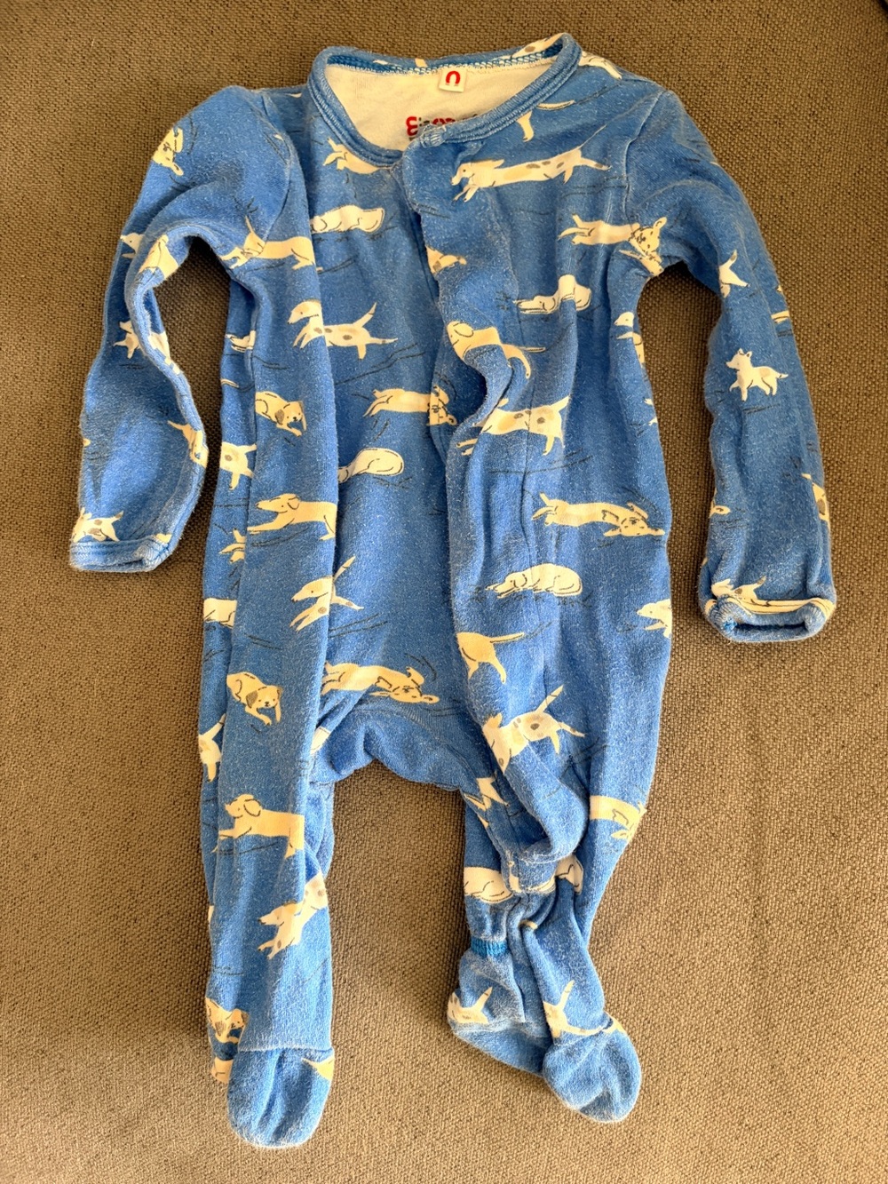 Magnetic Me Blue Footed One-Piece with Dog Print